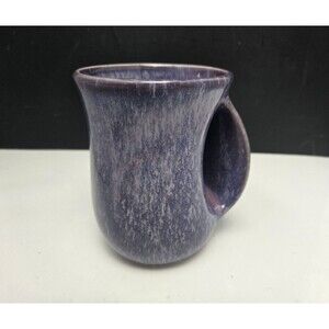 Elanze Designs Handwarmer Coffee Mug Tea Cup Midnight Purple Ceramic 14oz